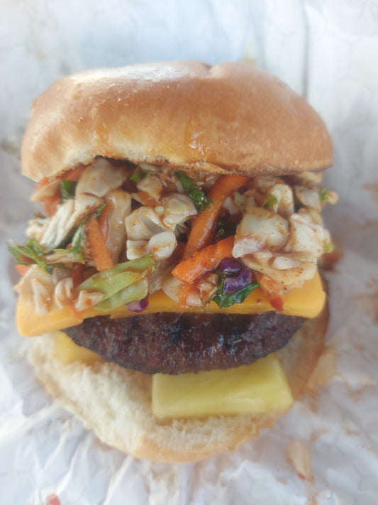 Teriyaki Burger with Traditional 'Uala